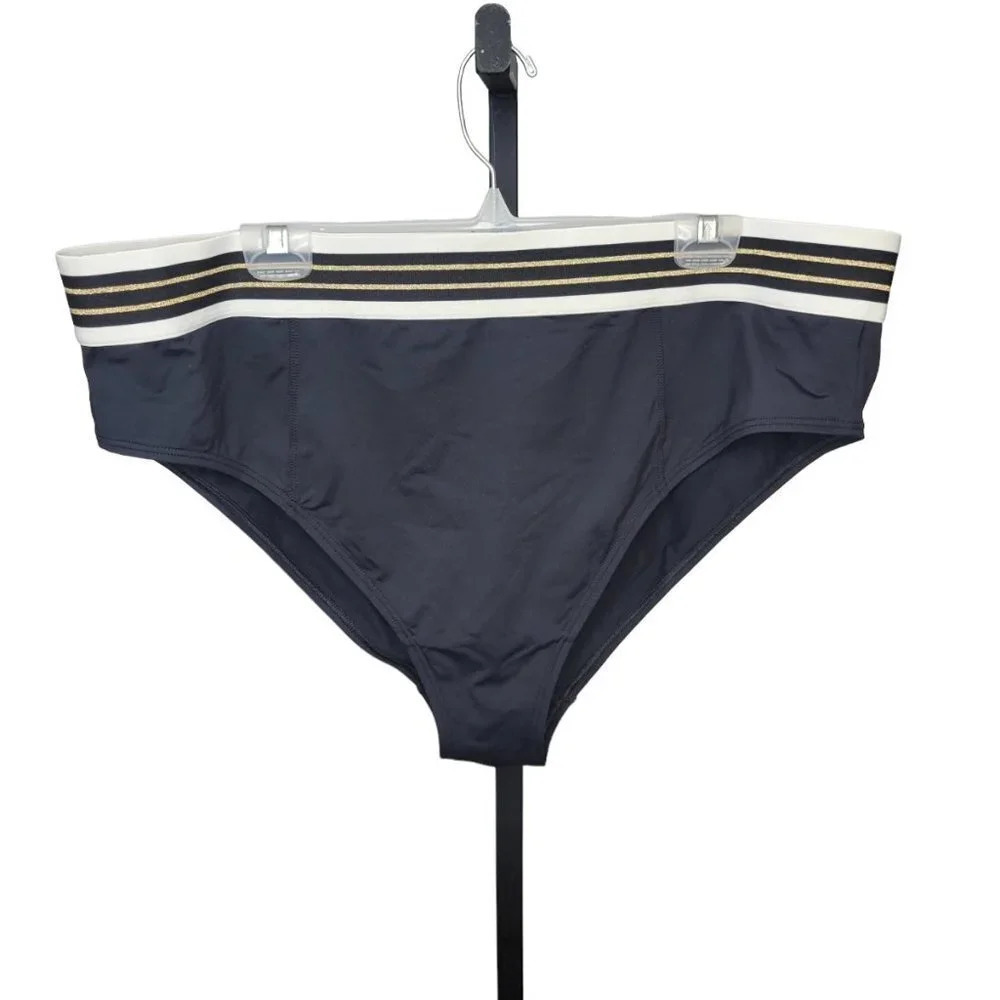 Addition  Elle Gold/Black Bikini Bottoms